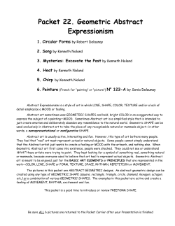 Packet 22. Geometric Abstract Expressionism