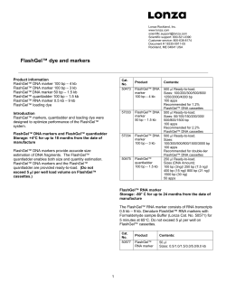FlashGel&trade; dye and markers