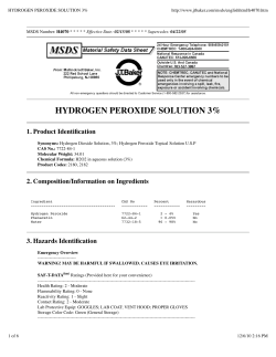 hydrogen peroxide solution 3%