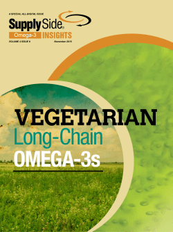 VEGETARIAN Long-Chain OMEGA-3s