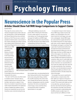 Neuroscience in the Popular Press