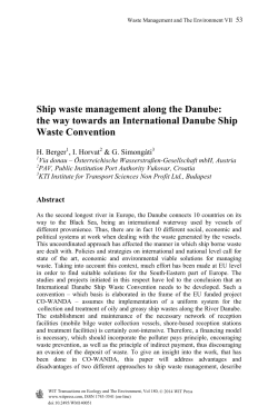 Ship waste management along the Danube: the way