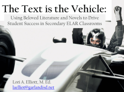 The Text is the Vehicle: