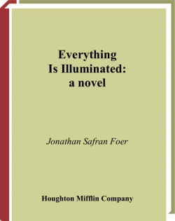 Everything Is Illuminated: a novel