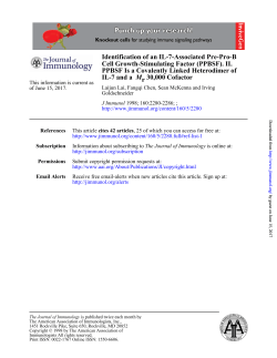 30,000 Cofactor r M IL-7 and a PPBSF Is a Covalently Linked
