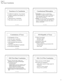 Functions of a Constitution