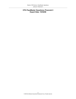 Financial 4 PassMast..