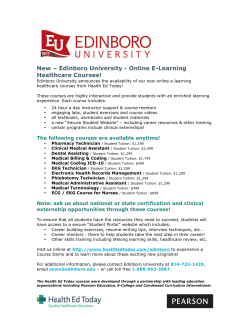 New &ndash; Edinboro University - Online E