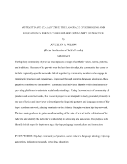 outkast`d and claimin` true - UGA Electronic Theses and Dissertations