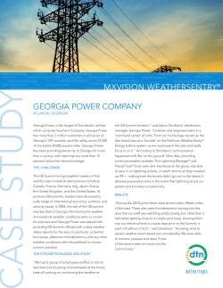 GeorGia Power ComPany mXViSion weatHerSentry