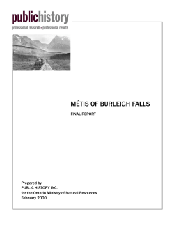 m&eacute;tis of burleigh falls - Metis Nation of Ontario