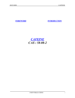 CAFEINE CAS : 58-08-2