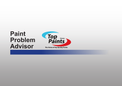Paint Problem Advisor