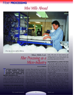Fiber Processing as a Micro-Industry