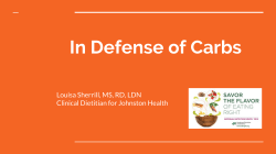 In Defense of Carbs