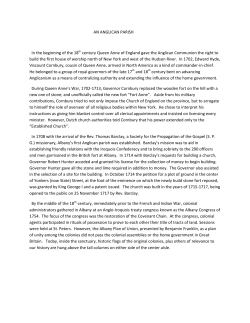 a brief history of St. Peter`s Parish