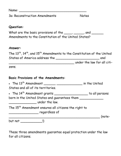 Amendments - Andrewshistoryportal
