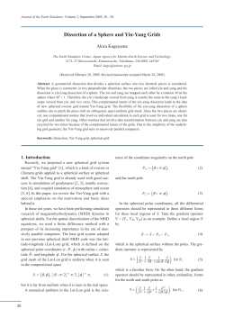 Dissection of a Sphere and Yin-Yang Grids