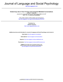 Journal of Language and Social Psychology