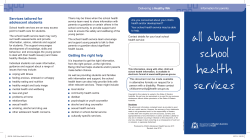 All about school health services