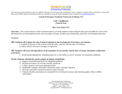 Have You Eaten Yet - Georgia Standards