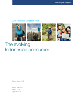 The evolving Indonesian consumer