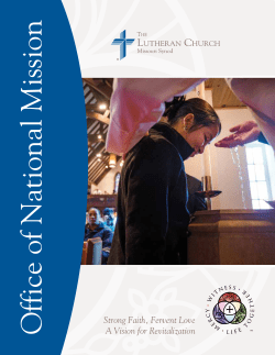 Office of National Mission | Strong Faith, Fervent Love: A Vision for