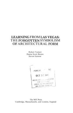 ing from las vegas: of architectural form
