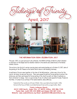 April, 2017 - Trinity Lutheran Church