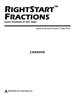 RightStart&trade; Fractions