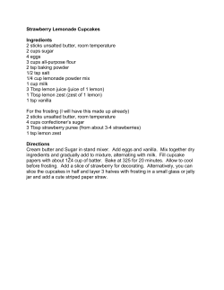 Strawberry Lemonade Cupcakes Ingredients - Nex-Tech