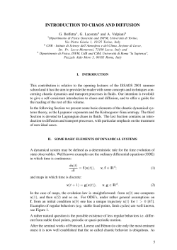 Introduction to chaos and diffusion