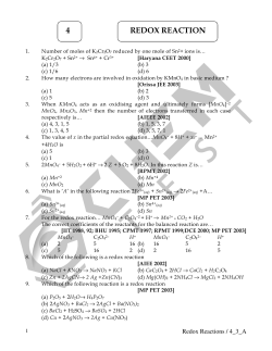 4 REDOX REACTION