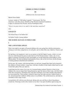 AMERICAN INDIAN STORIES BY ZITKALA