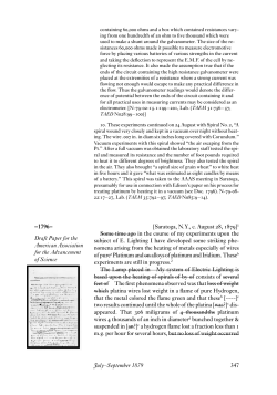 paper on this research - Thomas A. Edison Papers