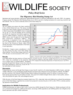 Migratory Bird Hunting and Conservation Stamp Act