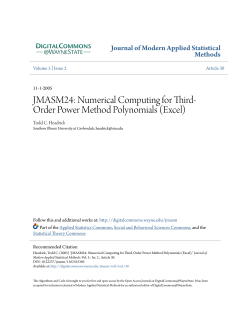 Numerical Computing for Third-Order Power Method Polynomials