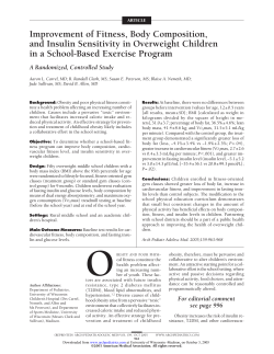 Improvement of Fitness, Body Composition, and Insulin
