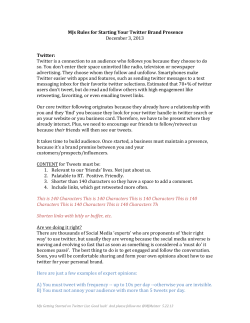 MJs Rules for Starting Your Twitter Brand Presence