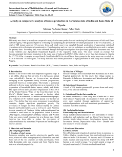 8 A study on comparative analysis of tomato production in Karnataka