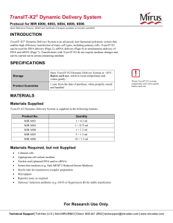 TransIT-X2&reg; Dynamic Delivery System