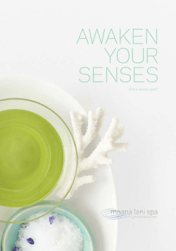 AWAKEN YOUR SENSES