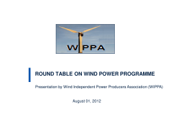ROUND TABLE ON WIND POWER PROGRAMME