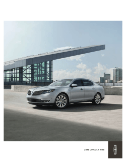 2016 Lincoln MKS Brochure