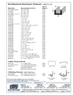 Architectural Aluminum Channel