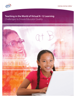 Teaching In The World Of Virtual K&ndash;12 Learning