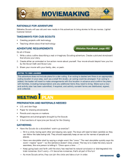 MovieMAkinG - CubScouts.org