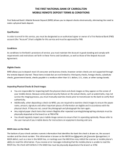 the first national bank of carrollton mobile remote deposit terms