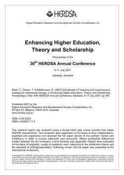 Scholarship of Teaching and Learning as a strategy for