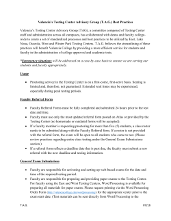 TAG`s Best Practices